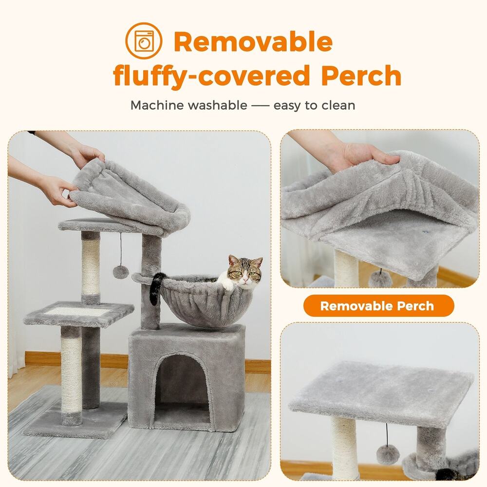 Brand New Cat tree Scratching Tower for Indoor 2 Styles Activity Tree - Picture 5 of 5